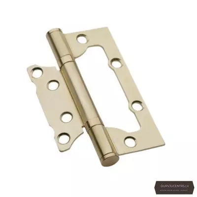 Nefrēzētas durvju eņģes 75 mm matēts zelts