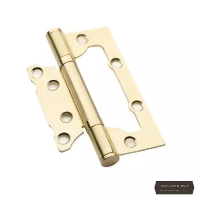 Nefrēzētas durvju eņģes 63 mm zelts