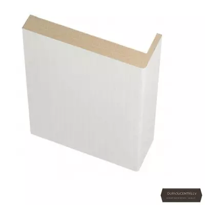 Durvju apmales daļa MDF Balts teleskopiskā EKOfinierējums