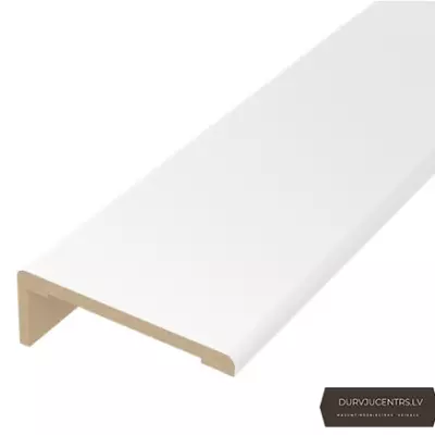 Durvju apmales daļa MDF Balts teleskopiskā PVC Deluxe