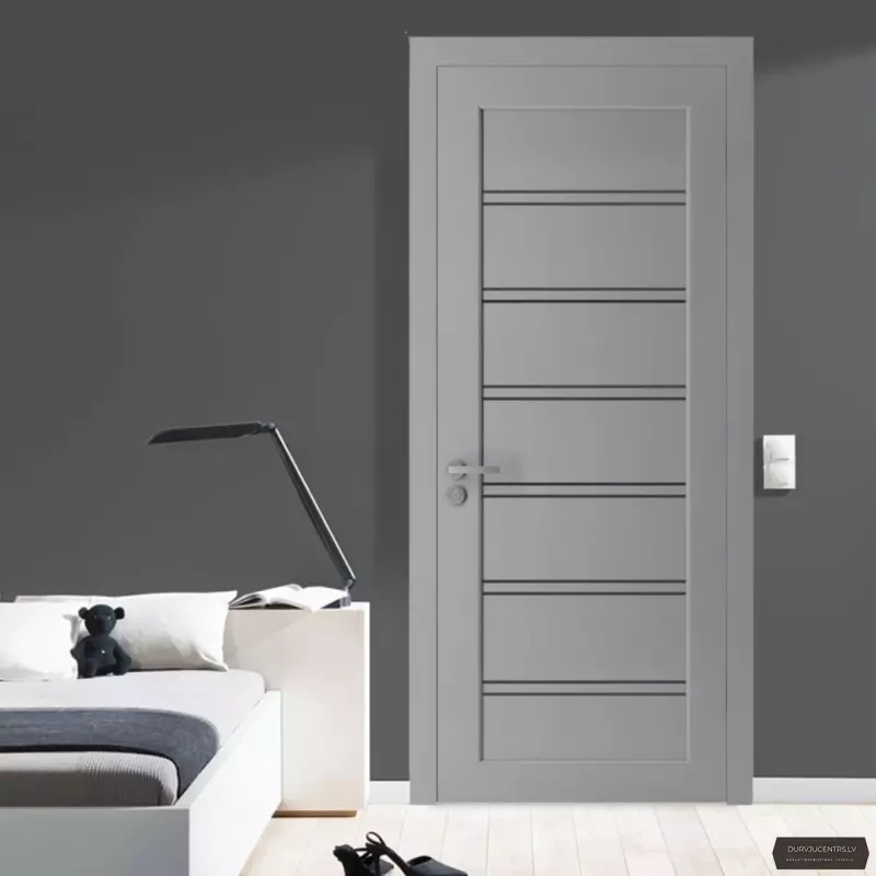 Durvis Dominica BLK Šellgrey PP Premium