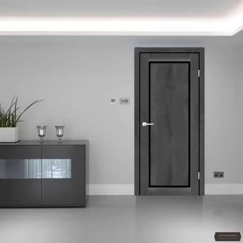 Durvis Legacy Tumšs betons BLK PVC