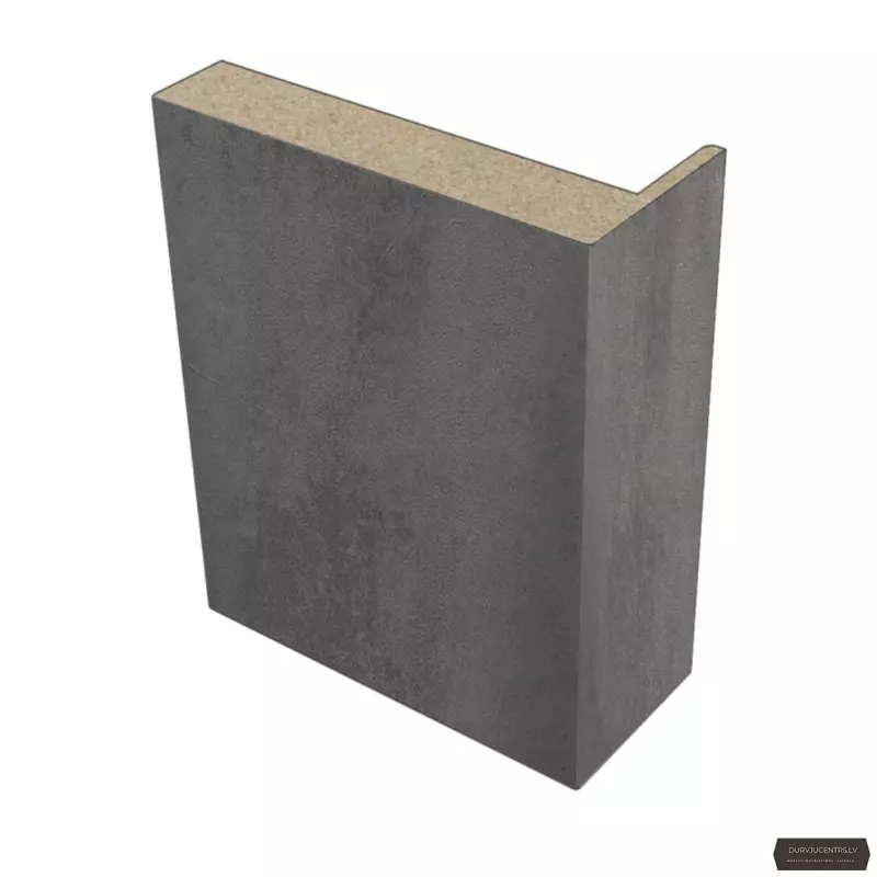 Durvju apmales daļa MDF Tumšs betons PVC teleskopiskā