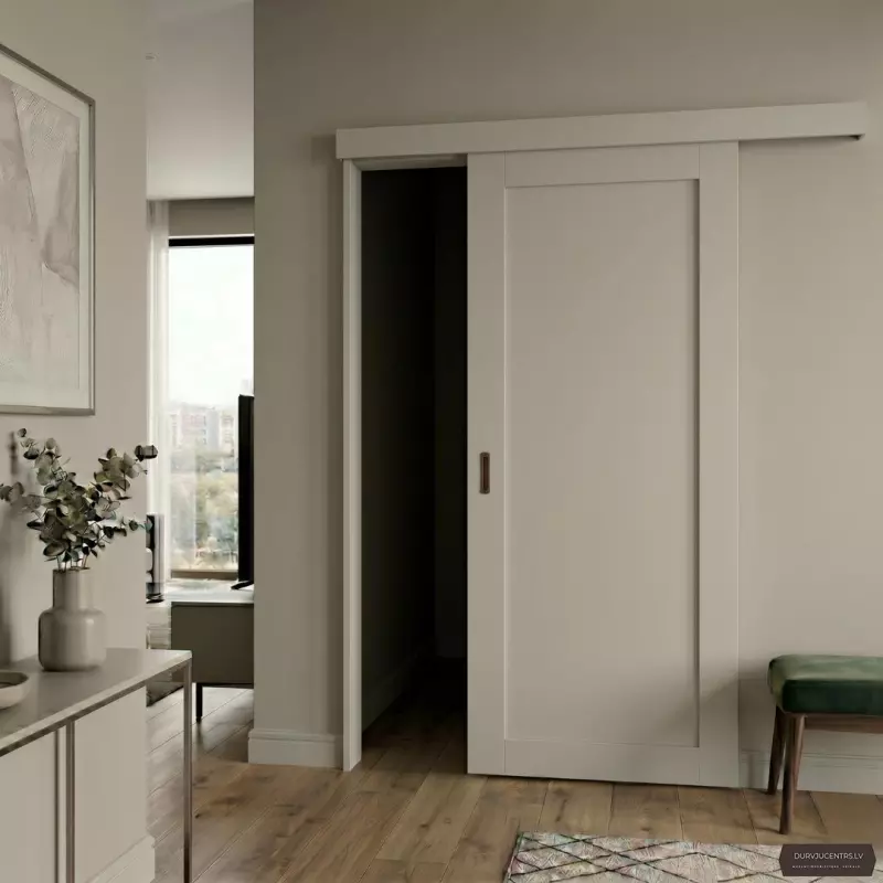 Durvis Luna Pelēks matēts PVC Deluxe