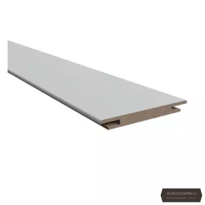 Durvju portālu komplekts MDF Pelēks matēts Teleskopiskais PVC Deluxe