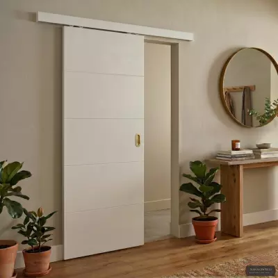 Bīdāmās iekšdurvis City Line Balta emalija RAL 9003