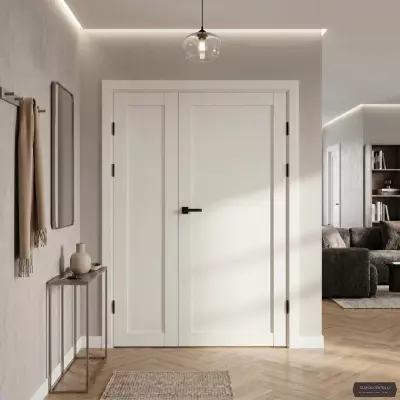 Divviru durvis Luna Balts soft PVC Deluxe