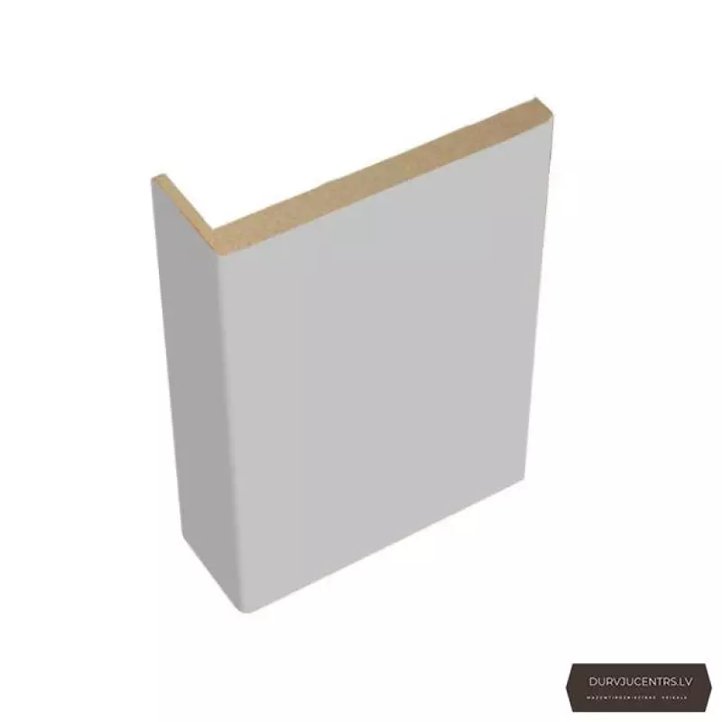 Durvju apmales daļa Teleskopiskā MDF Gaiši pelēks PP Premium