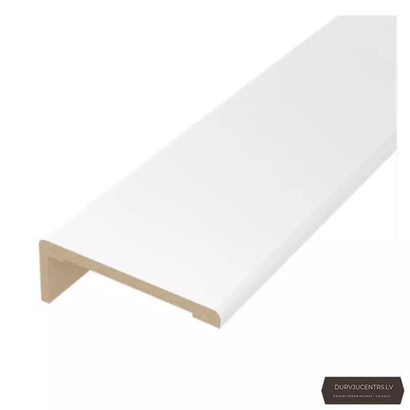 Durvju apmales daļa MDF Balts matēts teleskopiskā EKOfinierējums