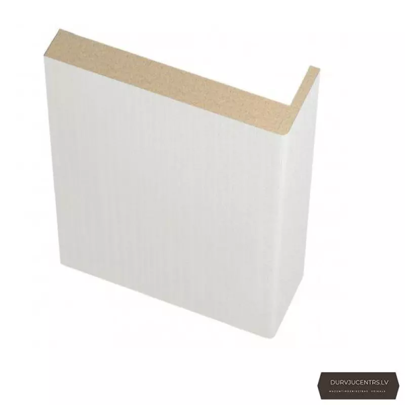 Durvju apmales daļa MDF Balts teleskopiskā PVC