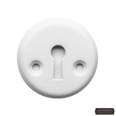 Durvju LPQ Uzlika Eirocilindram Balts